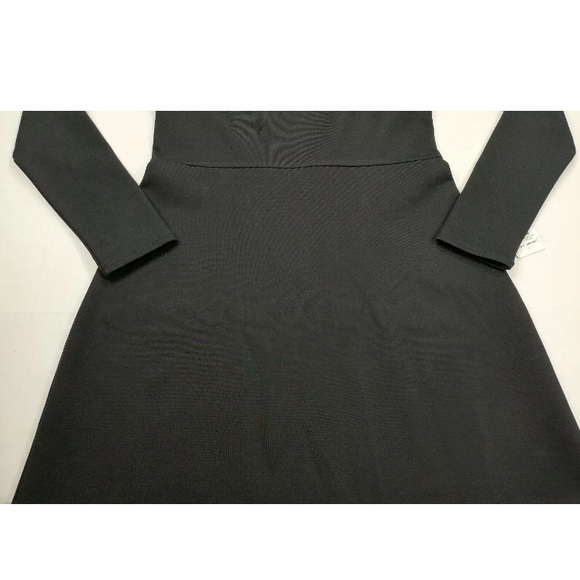 KENDALL + KYLIE Black Ponte Long Sleeve Dress - Picture 6 of 11